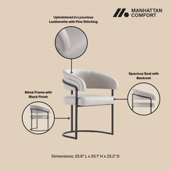 Augusta Dining Chair in Light Grey (set of 6) - Ornate Home