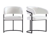 Augusta Dining Chair in White (set of 2) - Ornate Home