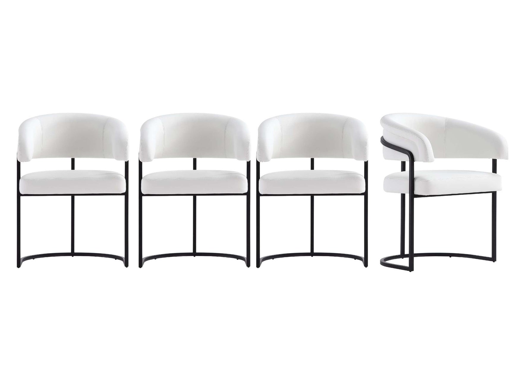 Augusta Dining Chair in White (set of 4) - Ornate Home