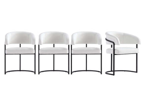 Augusta Dining Chair in White (set of 4) - Ornate Home