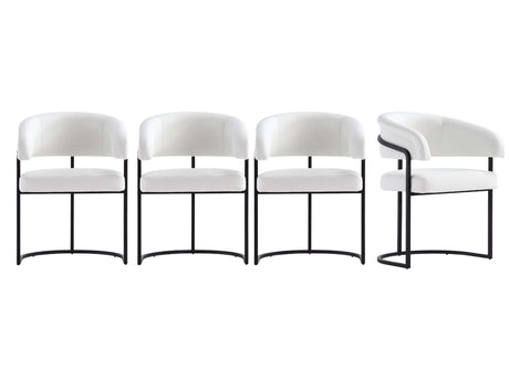 Augusta Dining Chair in White (set of 4) - Ornate Home