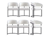 Augusta Dining Chair in White (set of 6) - Ornate Home