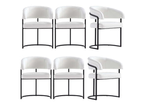 Augusta Dining Chair in White (set of 6) - Ornate Home