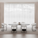 Augusta Dining Chair in White (set of 6) - Ornate Home