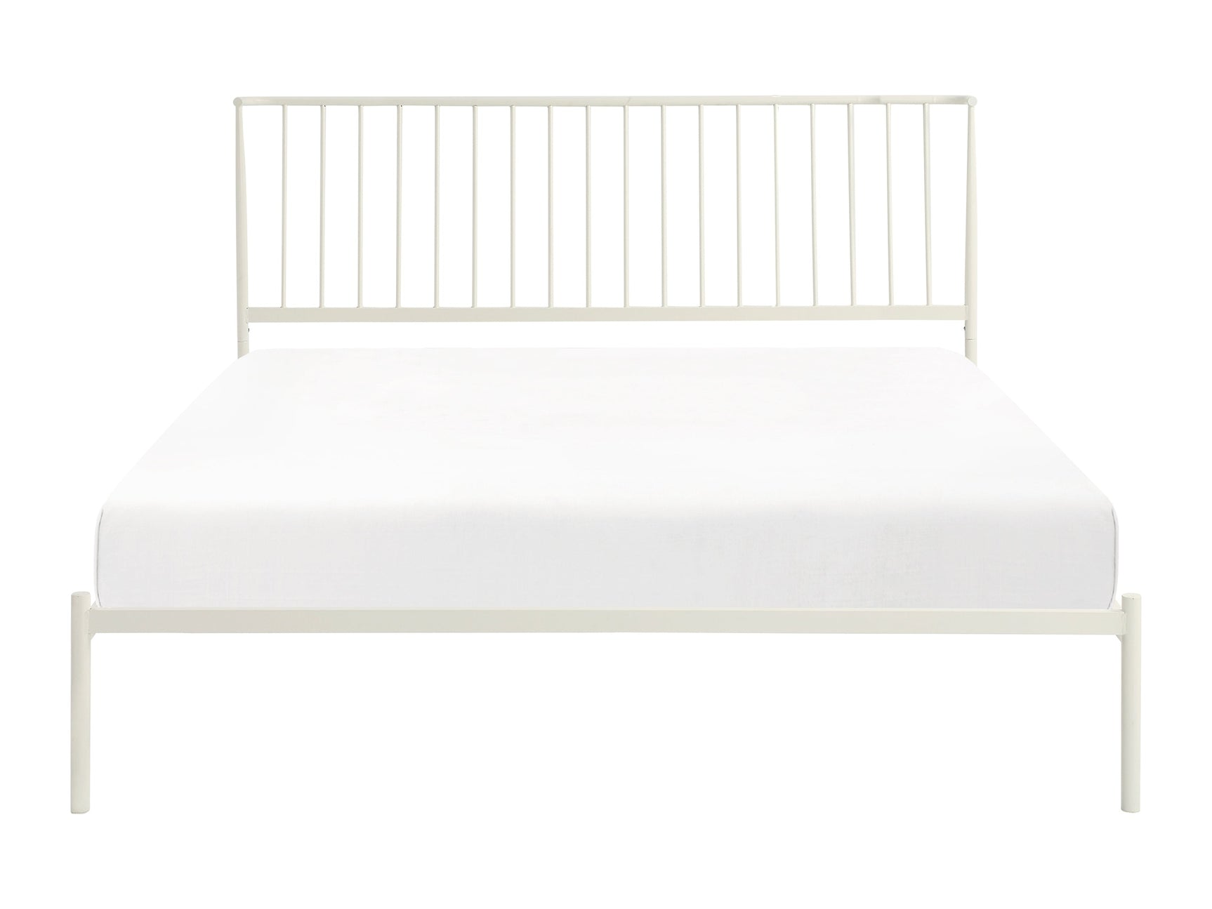 Augusta White Eastern King Platform Bed - Ornate Home