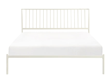 Augusta White Eastern King Platform Bed - Ornate Home