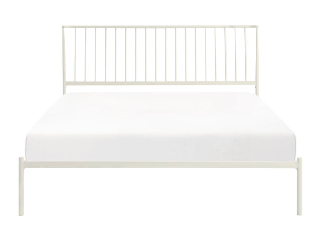 Augusta White Eastern King Platform Bed - Ornate Home