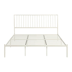 Augusta White Eastern King Platform Bed - Ornate Home