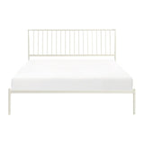 Augusta White Eastern King Platform Bed - Ornate Home