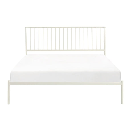 Augusta White Eastern King Platform Bed - Ornate Home