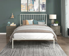 Augusta White Full Platform Bed - Ornate Home