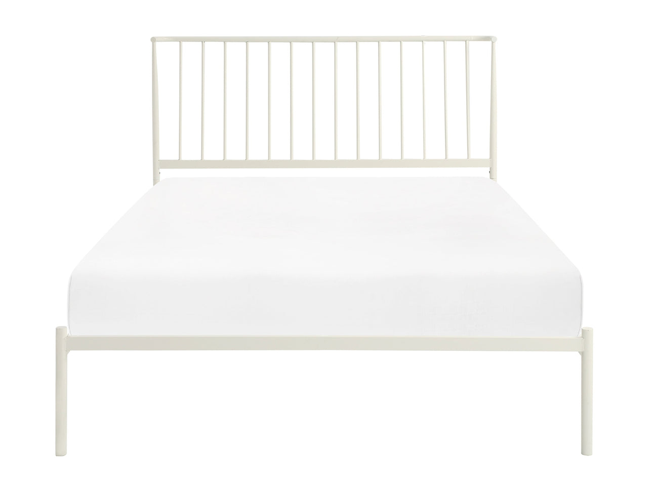 Augusta White Queen Platform Bed - Ornate Home