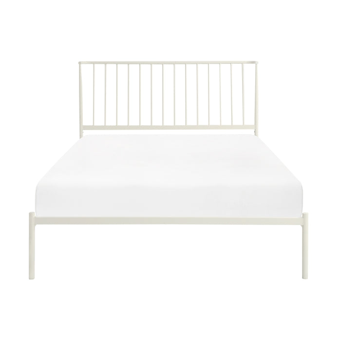 Augusta White Queen Platform Bed - Ornate Home
