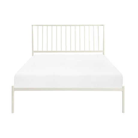 Augusta White Queen Platform Bed - Ornate Home