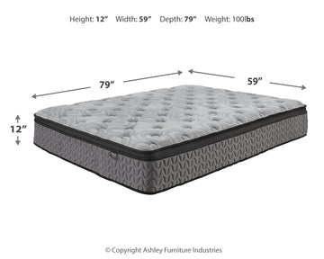 Augusta2 Gray Queen Firm Mattress - Ornate Home