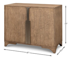 Augustus Tan Two Door Cabinet - Ornate Home
