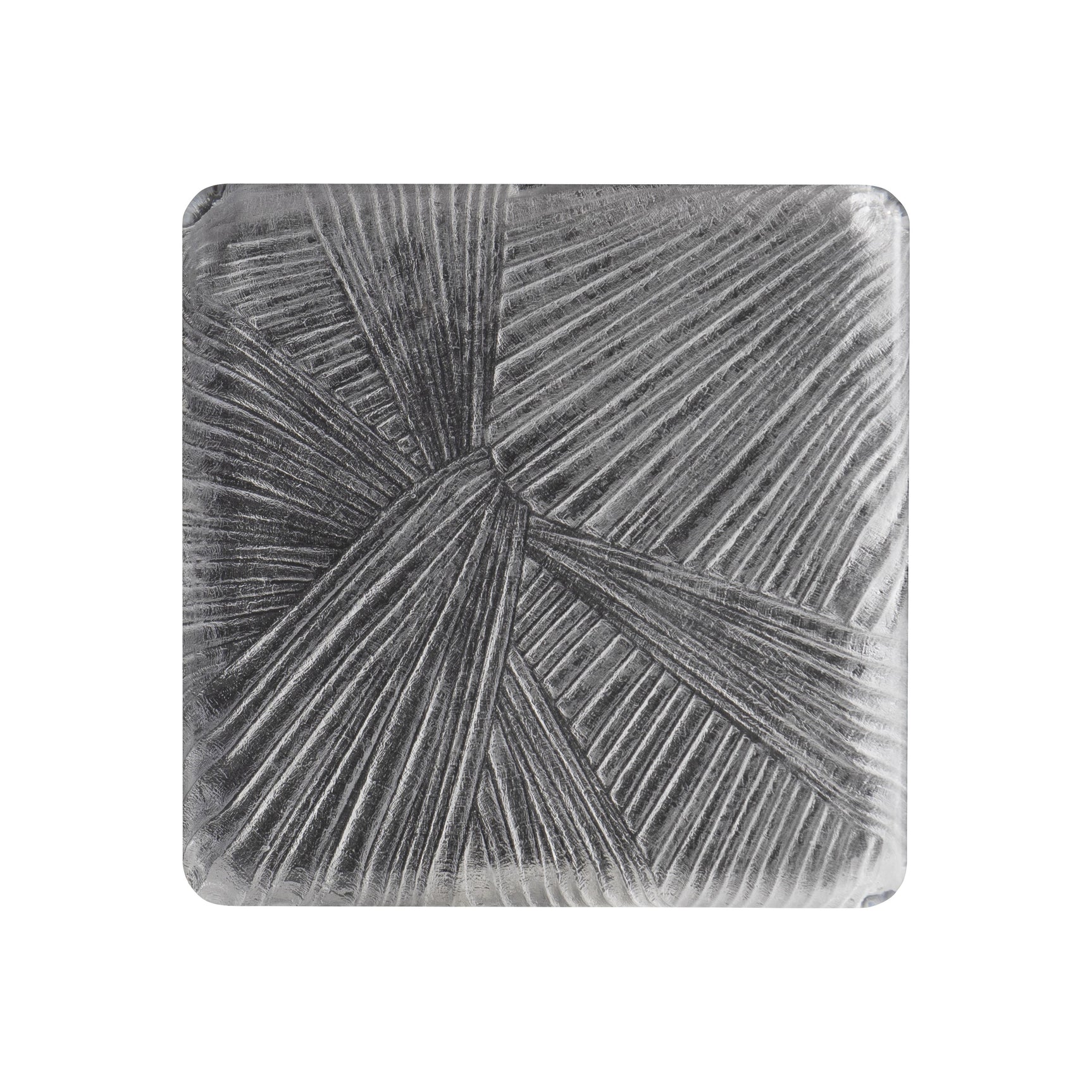 Aura Acrylic/Polished Stainless Steel Side Table - Ornate Home