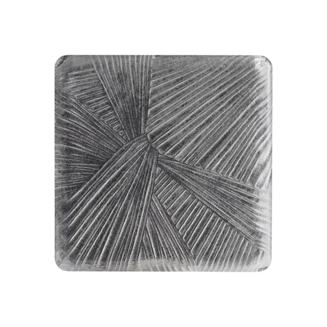 Aura Acrylic/Polished Stainless Steel Side Table - Ornate Home