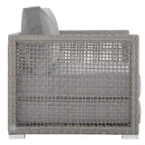 Aura Gray 6 Piece Outdoor Patio Wicker Rattan Set - Ornate Home