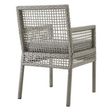 Aura Gray 7 Piece Outdoor Patio Wicker Rattan Set - Ornate Home