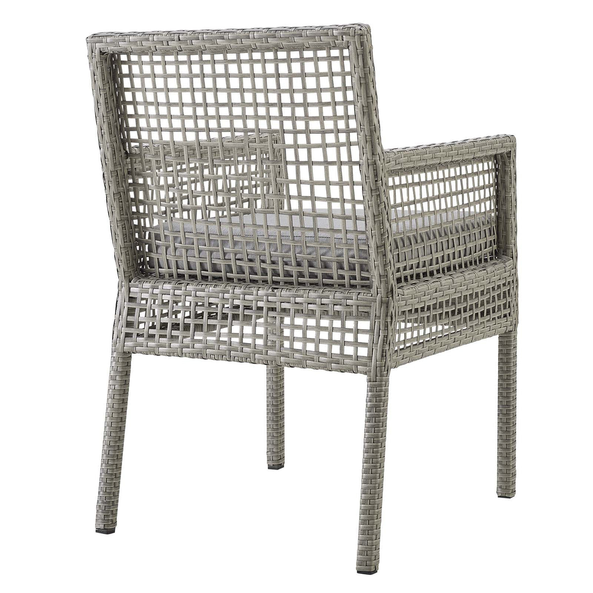 Aura Gray 7 Piece Outdoor Patio Wicker Rattan Set - Ornate Home