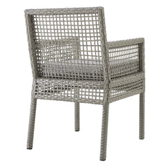 Aura Gray 7 Piece Outdoor Patio Wicker Rattan Set - Ornate Home