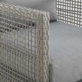 Aura Gray Rattan Outdoor Patio Armchair - Ornate Home