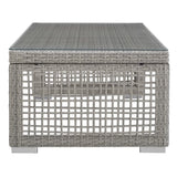 Aura Gray/White 6 Piece Outdoor Patio Wicker Rattan Set - Ornate Home