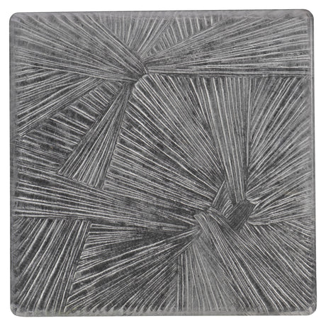 Aura Patterned Acrylic/Polished Stainless Steel Cocktail Table - Ornate Home