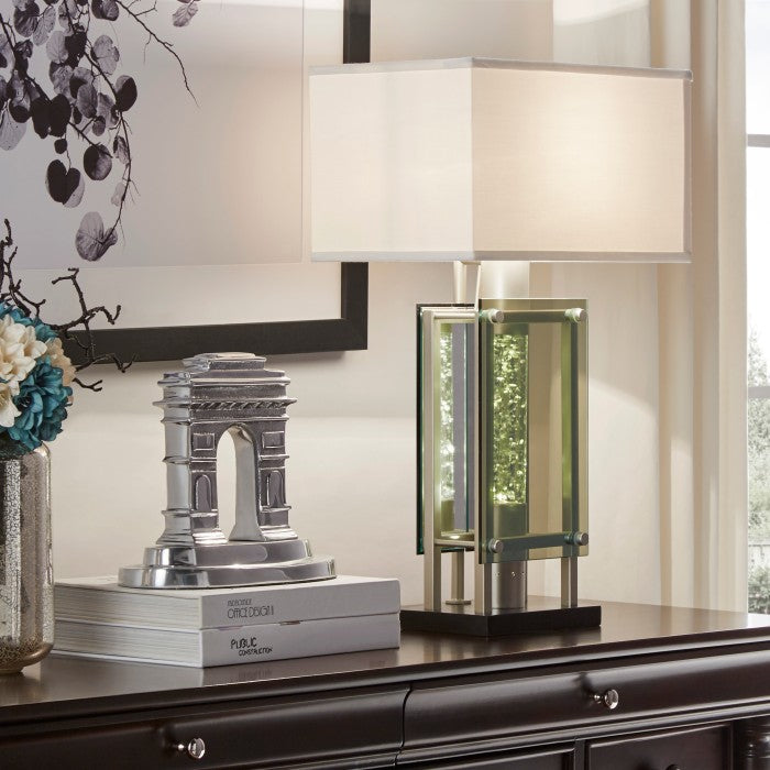 Aura Silver Table Lamp - Ornate Home