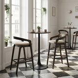 Auray Brown Bar Table - Ornate Home