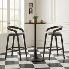 Auray Brown Bar Table - Ornate Home