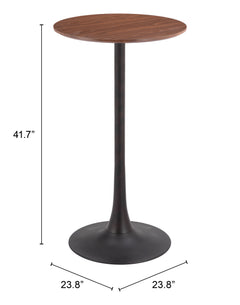 Auray Brown Bar Table - Ornate Home