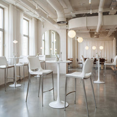 Auray White Bar Table - Ornate Home