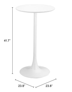 Auray White Bar Table - Ornate Home