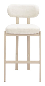 Aurea Light Gray Barstool (Set of 2) - Ornate Home