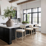 Aurea Light Gray Counter Stool (Set of 2) - Ornate Home