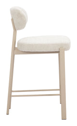 Aurea Light Gray Counter Stool (Set of 2) - Ornate Home