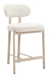 Aurea Light Gray Counter Stool (Set of 2) - Ornate Home