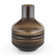 Aurel Brown Small Glass Vase - Ornate Home
