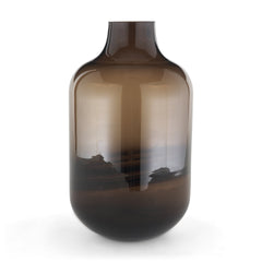 Aurel Brown Tall Glass Vase - Ornate Home