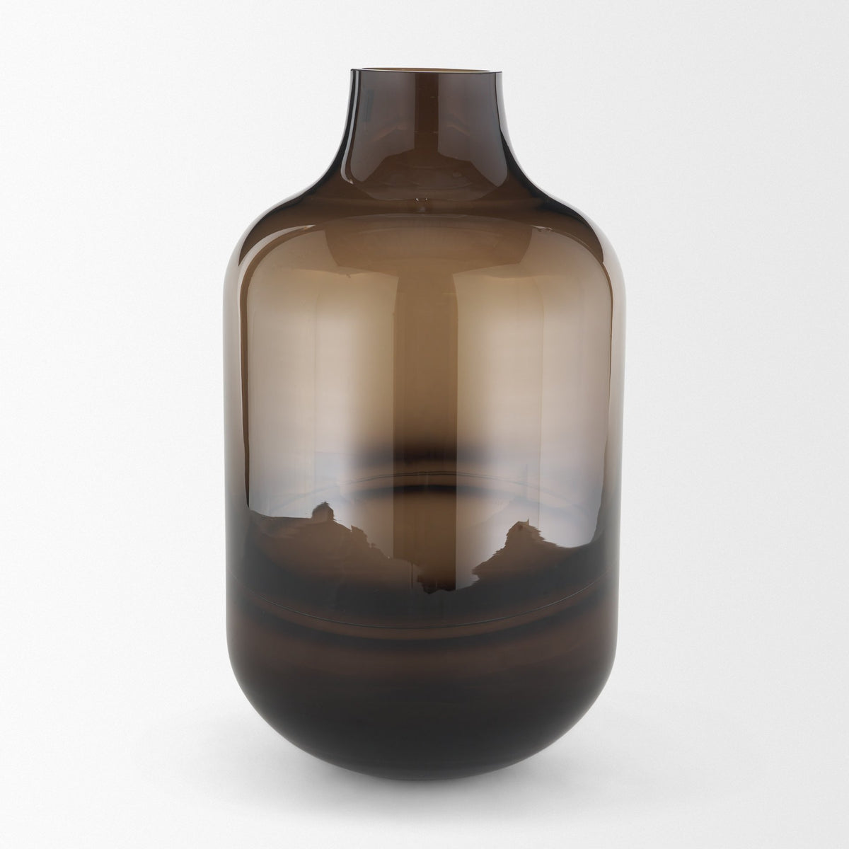 Aurel Brown Tall Glass Vase - Ornate Home