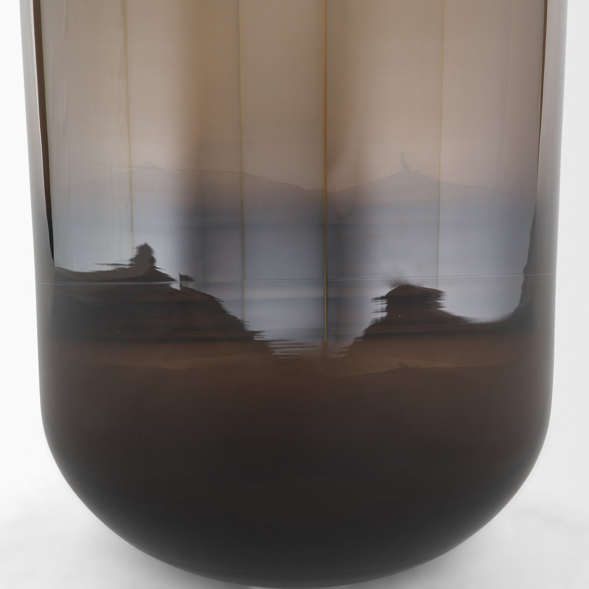 Aurel Brown Tall Glass Vase - Ornate Home