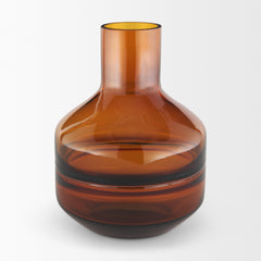 Aurel Orange Small Glass Vase - Ornate Home