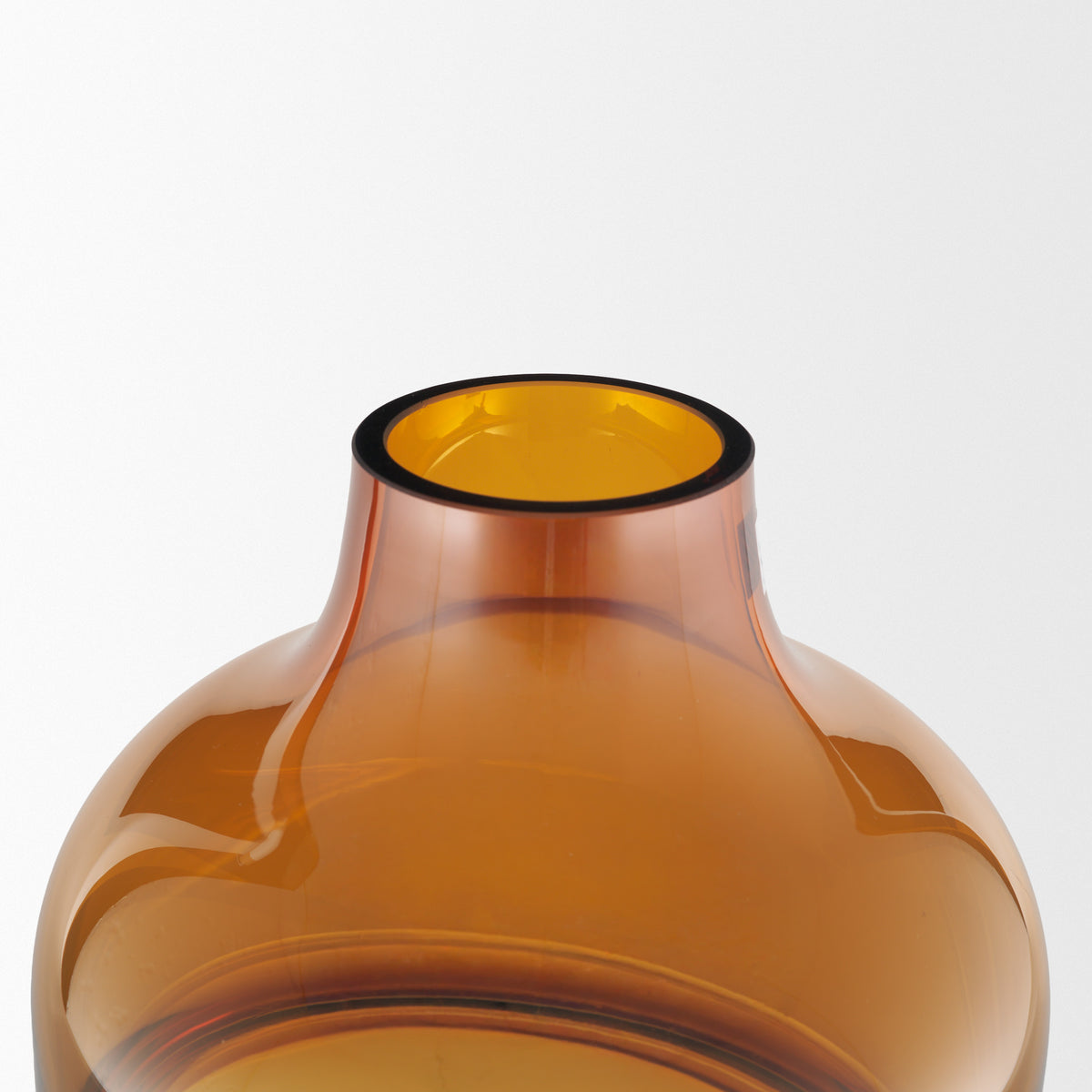 Aurel Orange Tall Glass Vase - Ornate Home