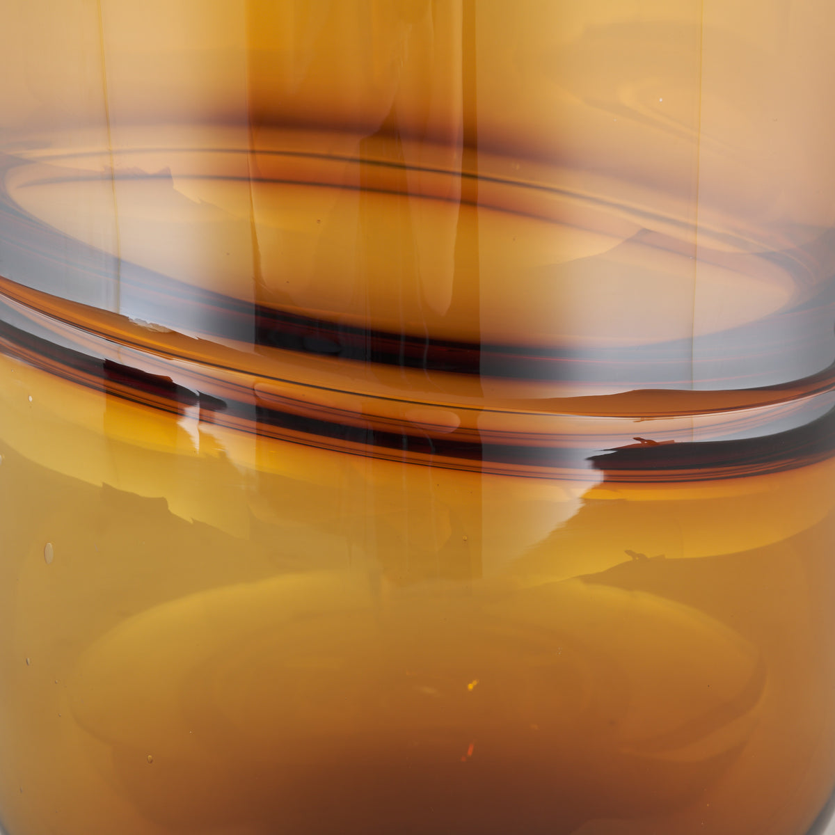 Aurel Orange Tall Glass Vase - Ornate Home