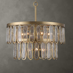 Aurelie Brass 9 Light Round Pendant - Ornate Home