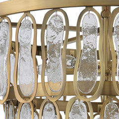 Aurelie Brass 9 Light Round Pendant - Ornate Home