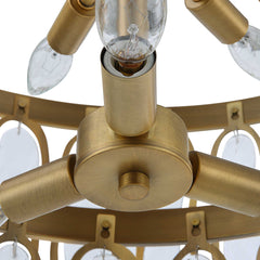 Aurelie Brass 9 Light Round Pendant - Ornate Home