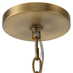 Aurelie Brass 9 Light Round Pendant - Ornate Home